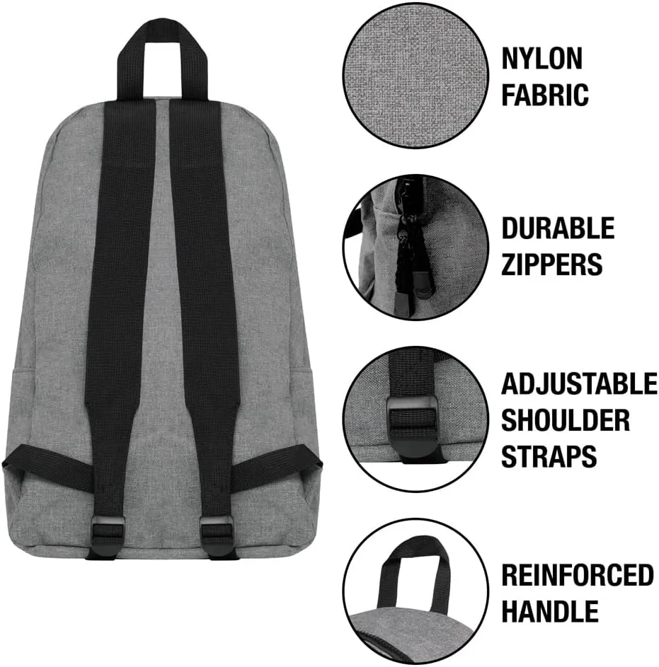 LOGOVISION Justice League Athletic Logo Lightweight Backpack for Work School Daily Use Packable for Travel