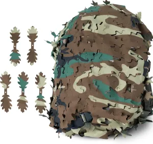 LOOGU Tactical Backpack Cover, Breathable Mesh Camo Camouflage Pack Cover Great for Tactical Military Gear Combat (Backpack Not Included)