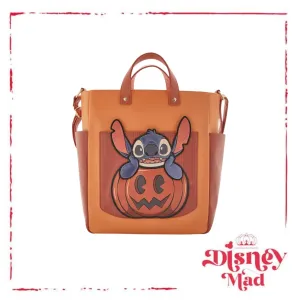Loungefly Disney Lilo & Stitch Pumpkin Stitch Tote Bag