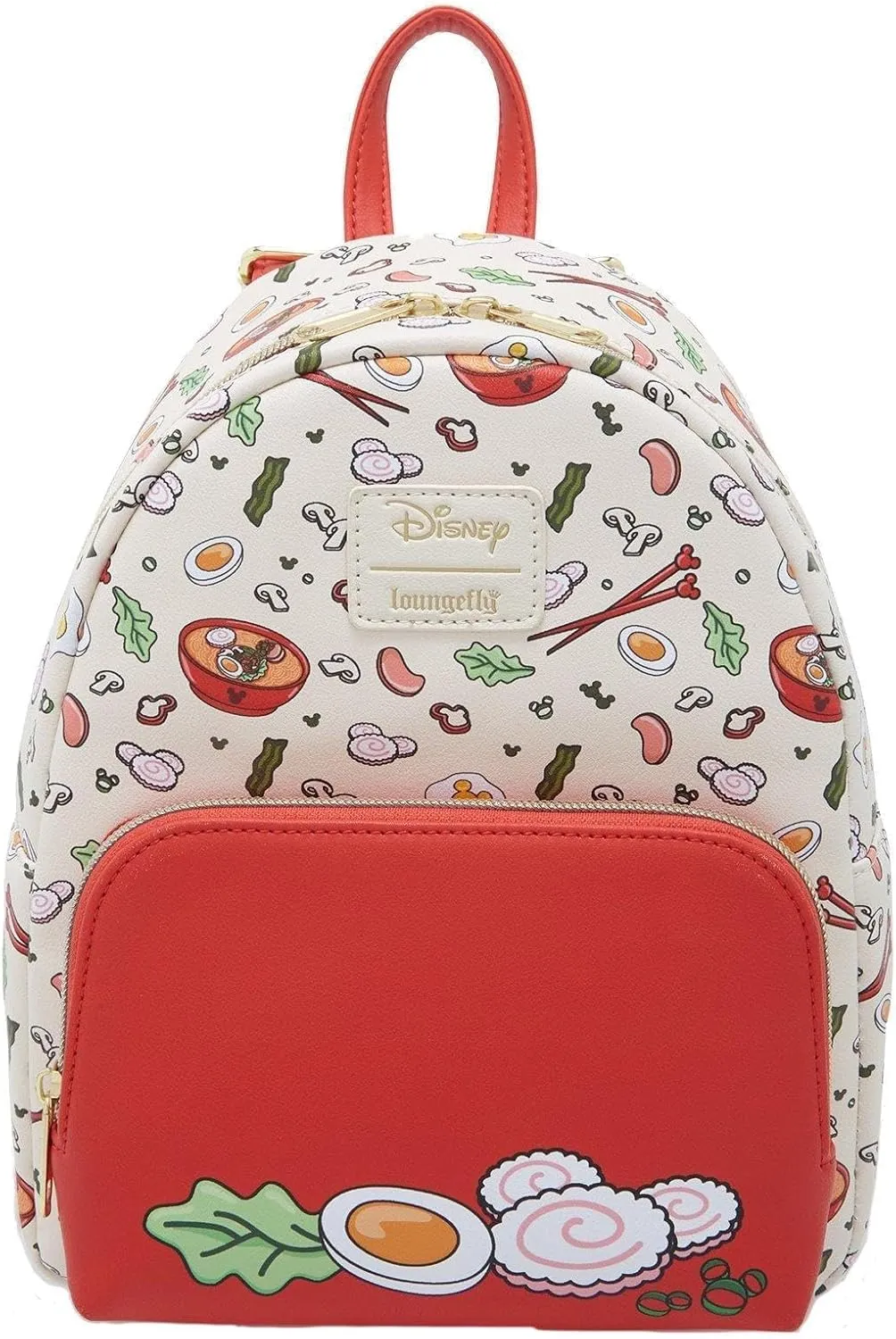 Loungefly Disney Mickey Mouse Ramen Mini Backpack RED NONE