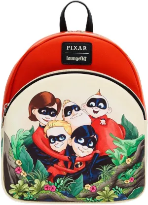 Loungefly Disney Pixar The Incredibles Family Mini Backpack BLACK NONE