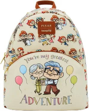 Loungefly Disney Pixar Up Greatest Adventure Mini Backpack BROWN LIGHT BROWN NONE