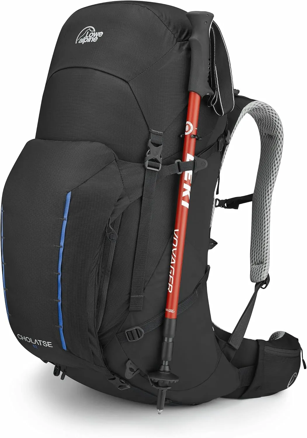 Lowe Alpine Cholatse Multi-Day Hiking Backpack, Cholatse 52:57 Liter, Large, Black