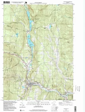 Ludlow VT topo map, 1:24000 Scale, 7.5 X 7.5 Minute, Historical, 1997, Updated 1999, 26.7 x 22 in