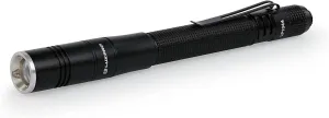 LUXPRO Dual Power Rechargeable Focusing LED Penlight Flashlight with Pocket Clip, 360 Lumen, USB Cable