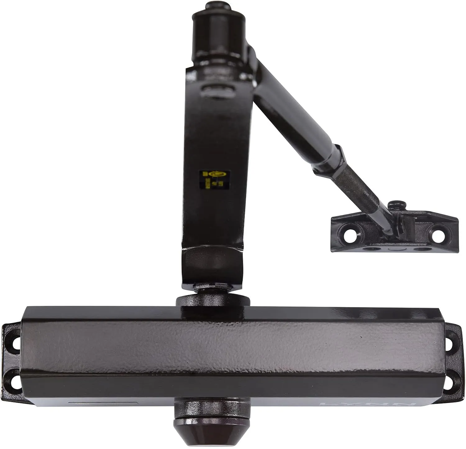 LYNN HARDWARE Medium Duty Commercial Door Closer - DC6003 Automatic Door Closer, Surface-Mounted Auto Door Closer, Size 3 Automatic Door Closer for Home & Light Commercial Property, Dark Bronze