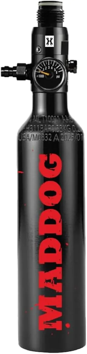 Maddog 13ci/3000psi Aluminum Compressed Air HPA Paintball Tank with Regulator