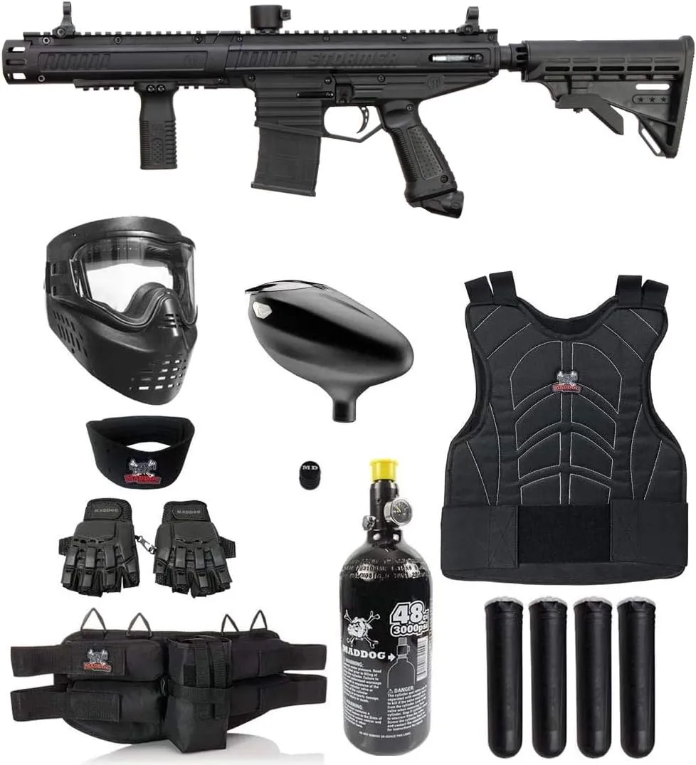 Maddog Tippmann Stormer Protective HPA Paintball Gun Marker Starter Package