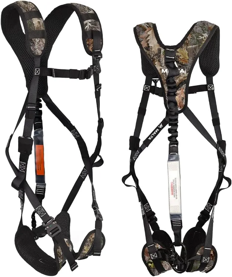 Malta Hunting Safety Youth Ultralight Safety Harness Set with Climbing Strap, Tree Strap, Deer Drag/Suspension Relief Strap