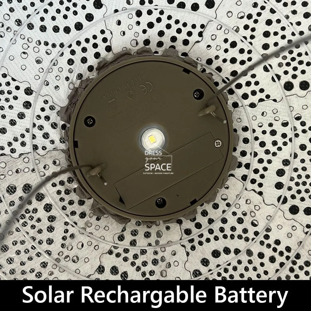 Marrakesh Round 30 - Petrol - Solar Lantern