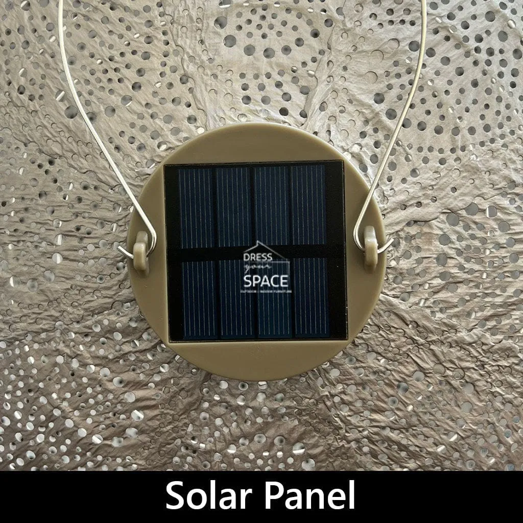 Marrakesh Round 30 - Petrol - Solar Lantern