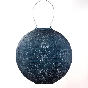 Marrakesh Round 30 - Petrol - Solar Lantern