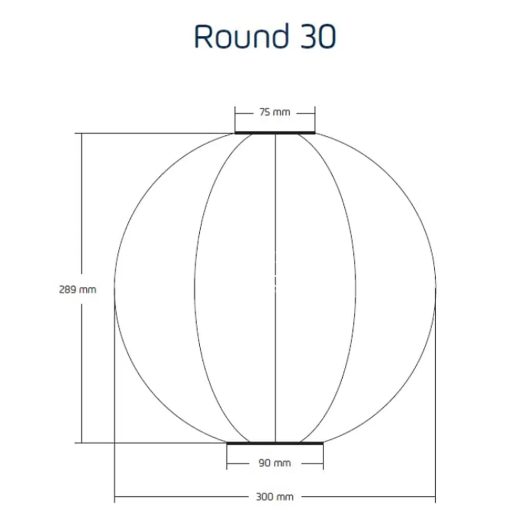 Marrakesh Round 30 - Petrol - Solar Lantern