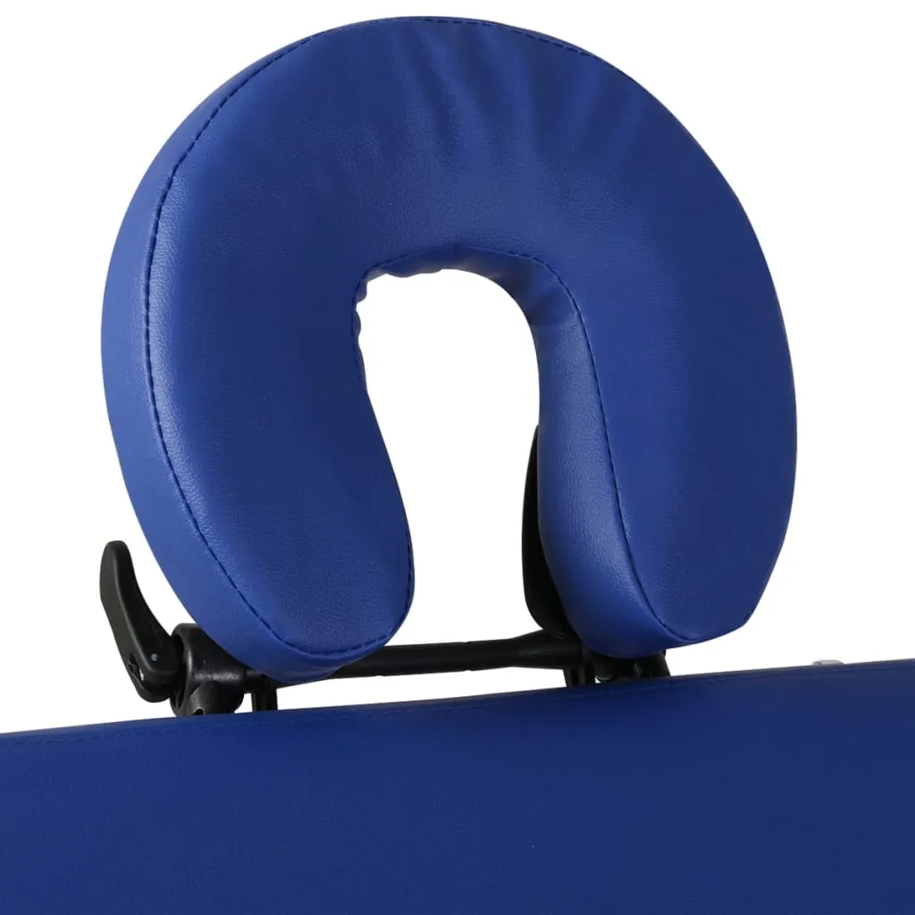 Massage Table with Wooden Frame Portable Salon Therapy Table 4 Zones