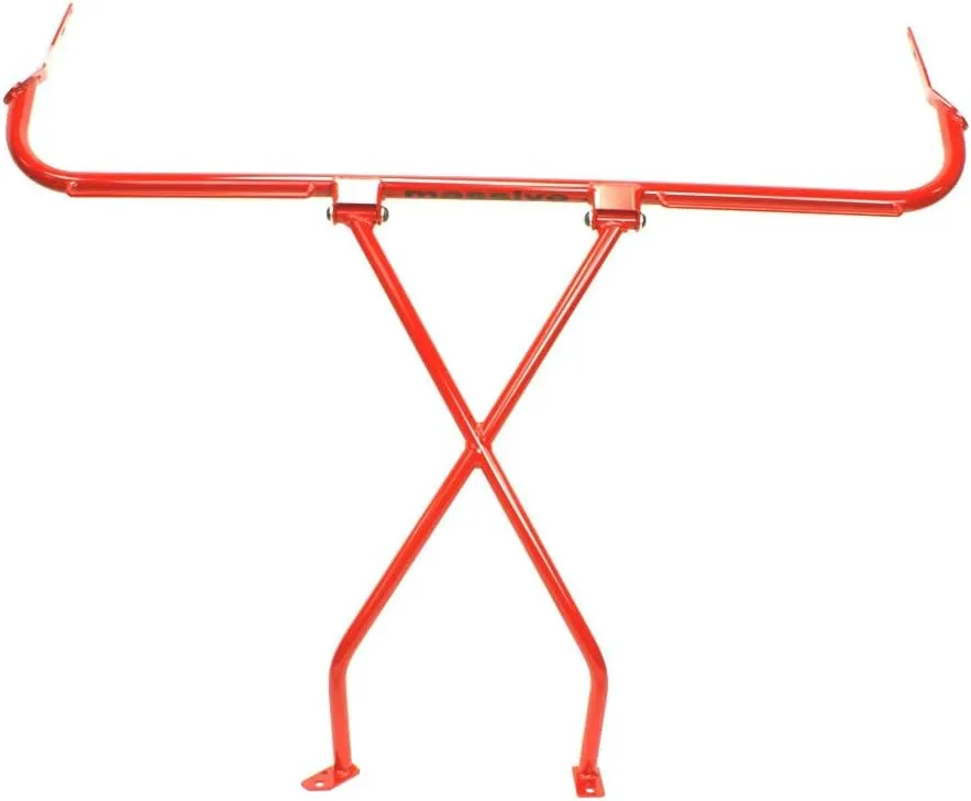 Massive Speed Made in USA Harness Bar Racing Harness Seat Belts 5 Point Compatible with Ford Focus ST RS SE 12-18 Roll Brace RED