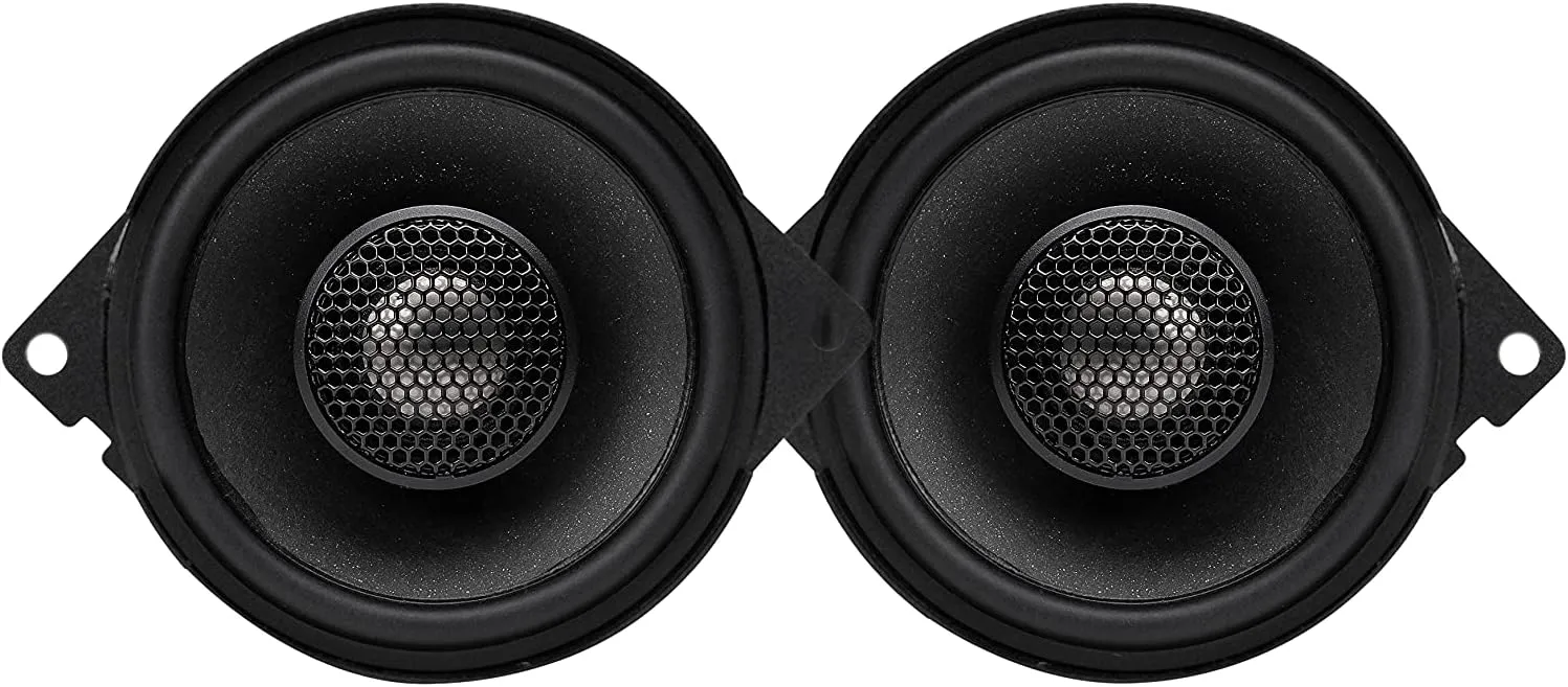 MB Quart JC1-108 for Jeep Wrangler (JL) / Gladiator(JT), Front or Rear, 3.5” Direct Fit Speaker Kit with OEM Plug Wiring, Black