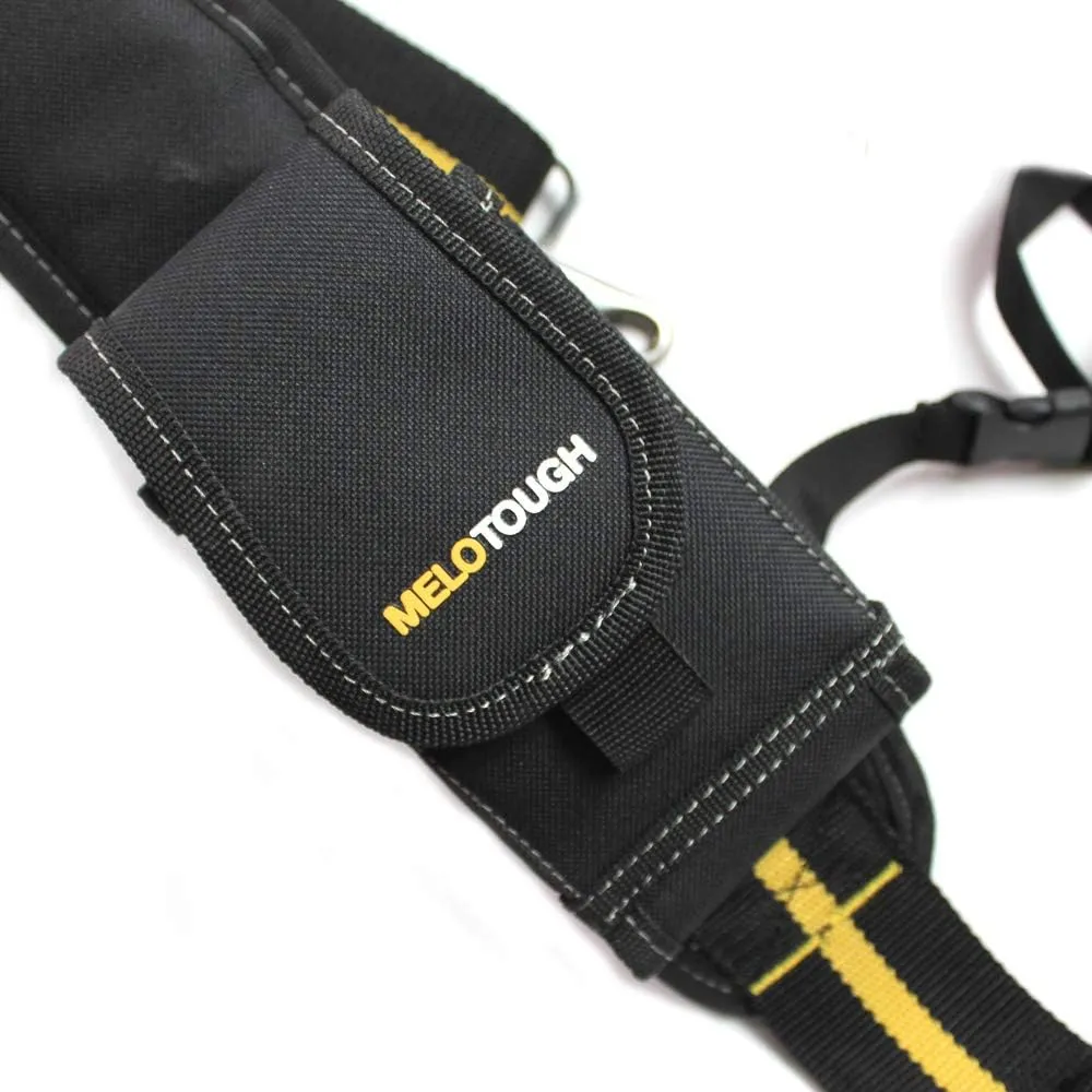 MELOTOUGH Padded Suspenders Tool Belt Suspenders Heavy Duty Work Suspenders for Carpenter Electrician Work Suspension Rig