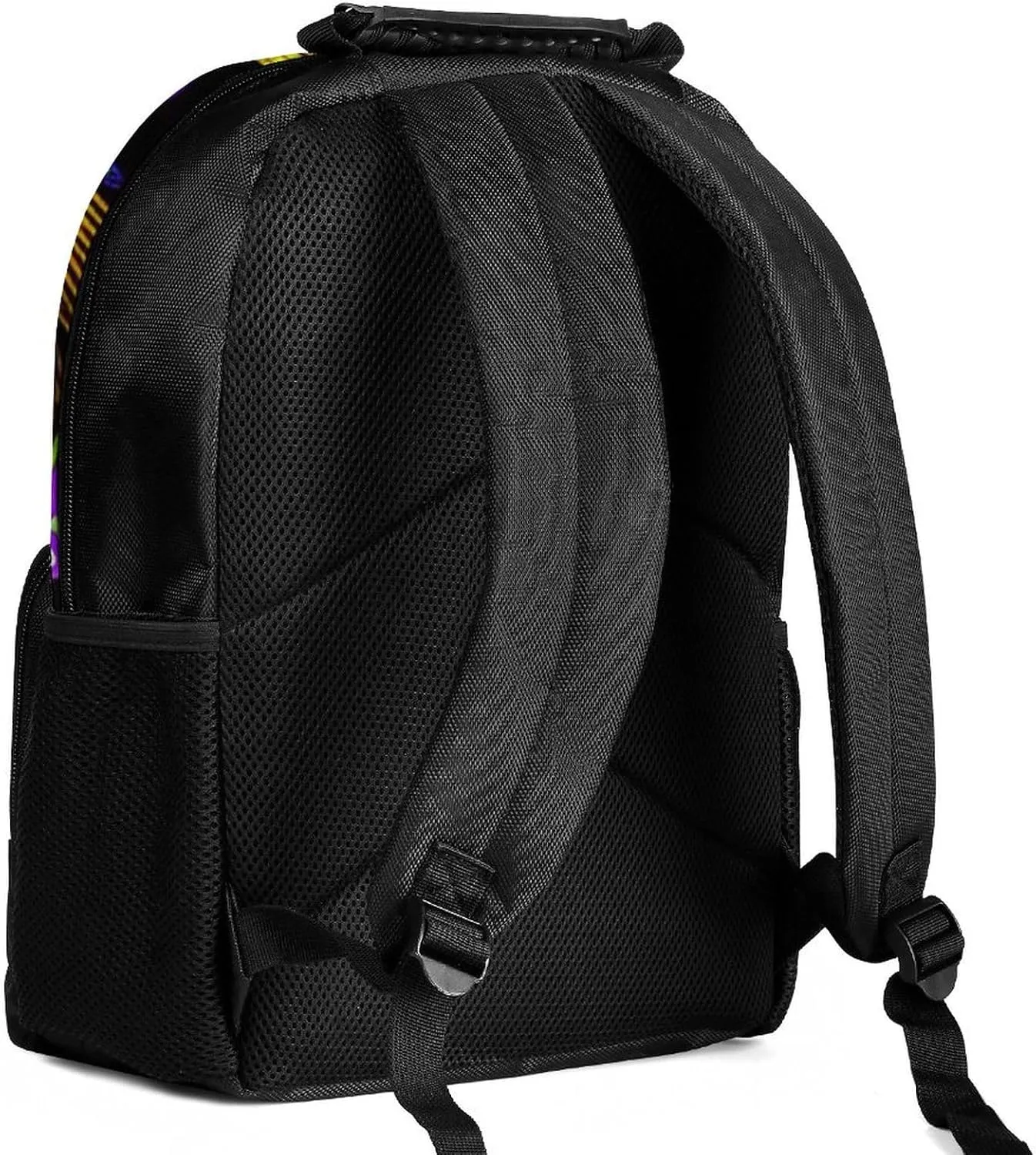 Men Women Lightweight Psychedelic Mushroom Trippy Magic Art Daypack Bookbag Big Capacity Carry On Bag With Side Pockets for Camping Travel Bicycle