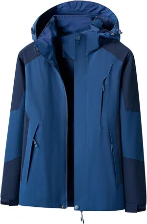 Mens Lightweight Softshell Jacket Hooded Windproof Resistant Rain Jackets Tops Hiking Climbing Windbreaker Golf Coat