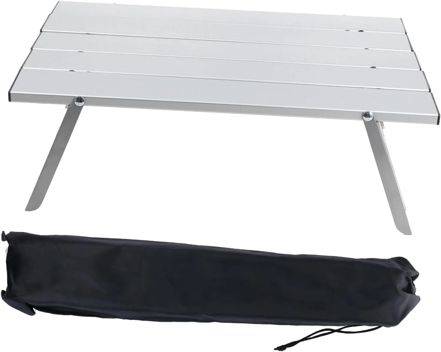 MERRYHAPY 1pc Portable Folding Picnic Table Lightweight Outdoor Desk for Camping BBQ and Dining Easy Setup Storage Drawstring Bag Compact Versatile Use
