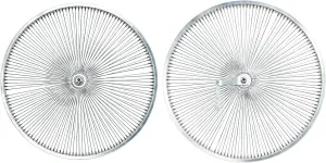 MICARGI 20" /26“ BMX/Lowrider Wheel Set,Alloy Integrated Molding CNC Finishing Surface/140 Hole Aluminum Alloy Retro Style Rim Wheel Set