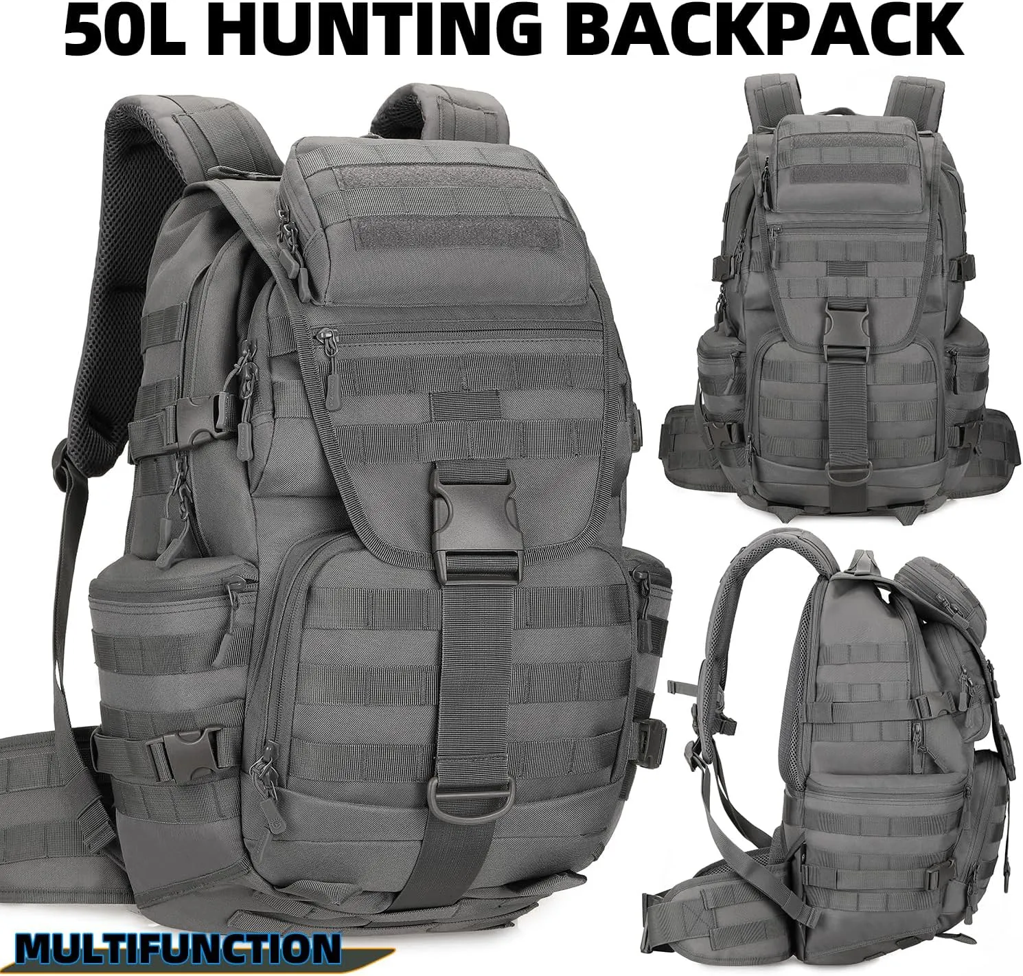Military Tactical Backpack Waterproof Outdoor Hunting Backpack Large Capacity Hunting Day Pack