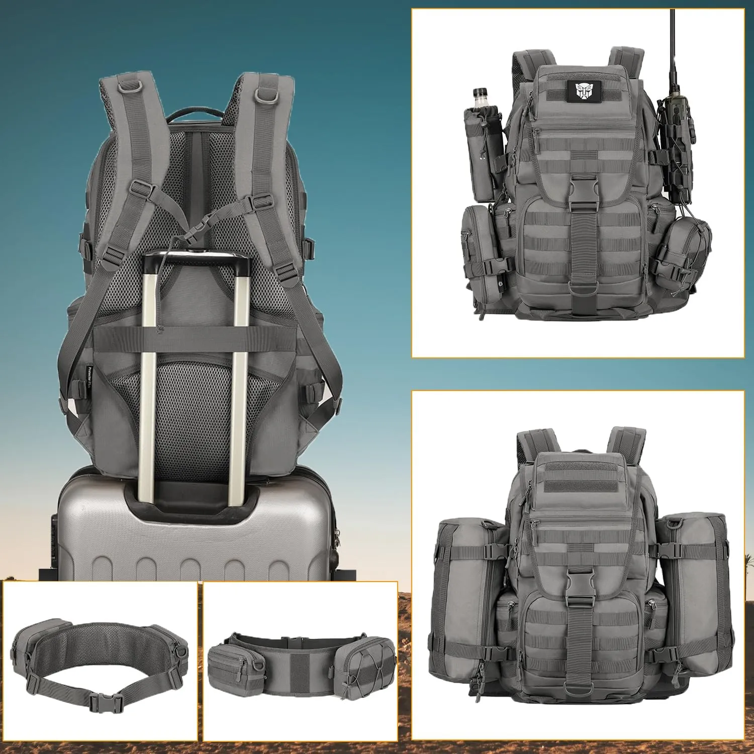 Military Tactical Backpack Waterproof Outdoor Hunting Backpack Large Capacity Hunting Day Pack