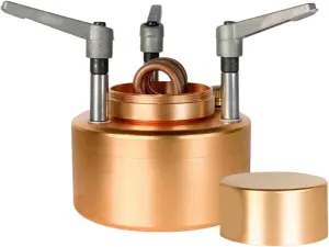 Mini Alcohol Stoves Burner Windproof Camping Burner Nonslip Tea Boiling Camp Stoves for Restaurant Trips, gold