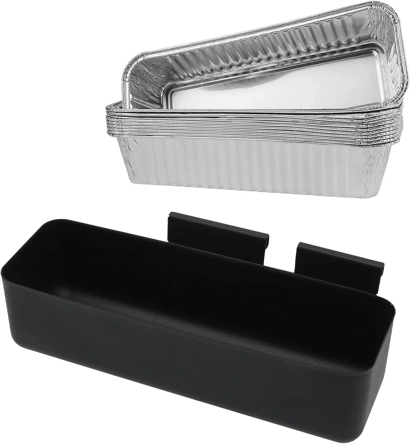 MixRBBQ Grease Cup with Aluminum Drip Pans Liner Set for Camp Chef Griddles Accessories, Professional Drip Catcher Pan Holder for Camp Chef Stove SG100 SG90 SG14 SG30 SG60, Foil Pans(10 Pack), 24 oz
