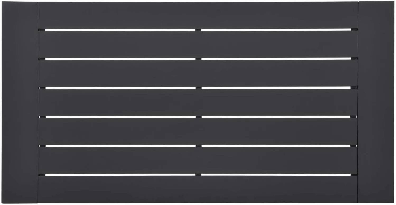 Modway Tahoe Aluminum Outdoor Patio Coffee Table in Gray