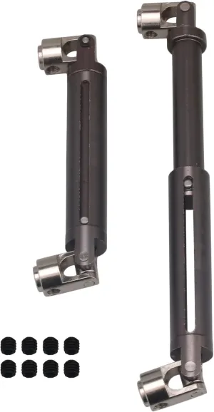Mxfans 2PCS Titanium Al. Upgrade DriveShaft Replacement for AXIAL SCX10 Electric 4WD RC1:10 Off-Road Model Car
