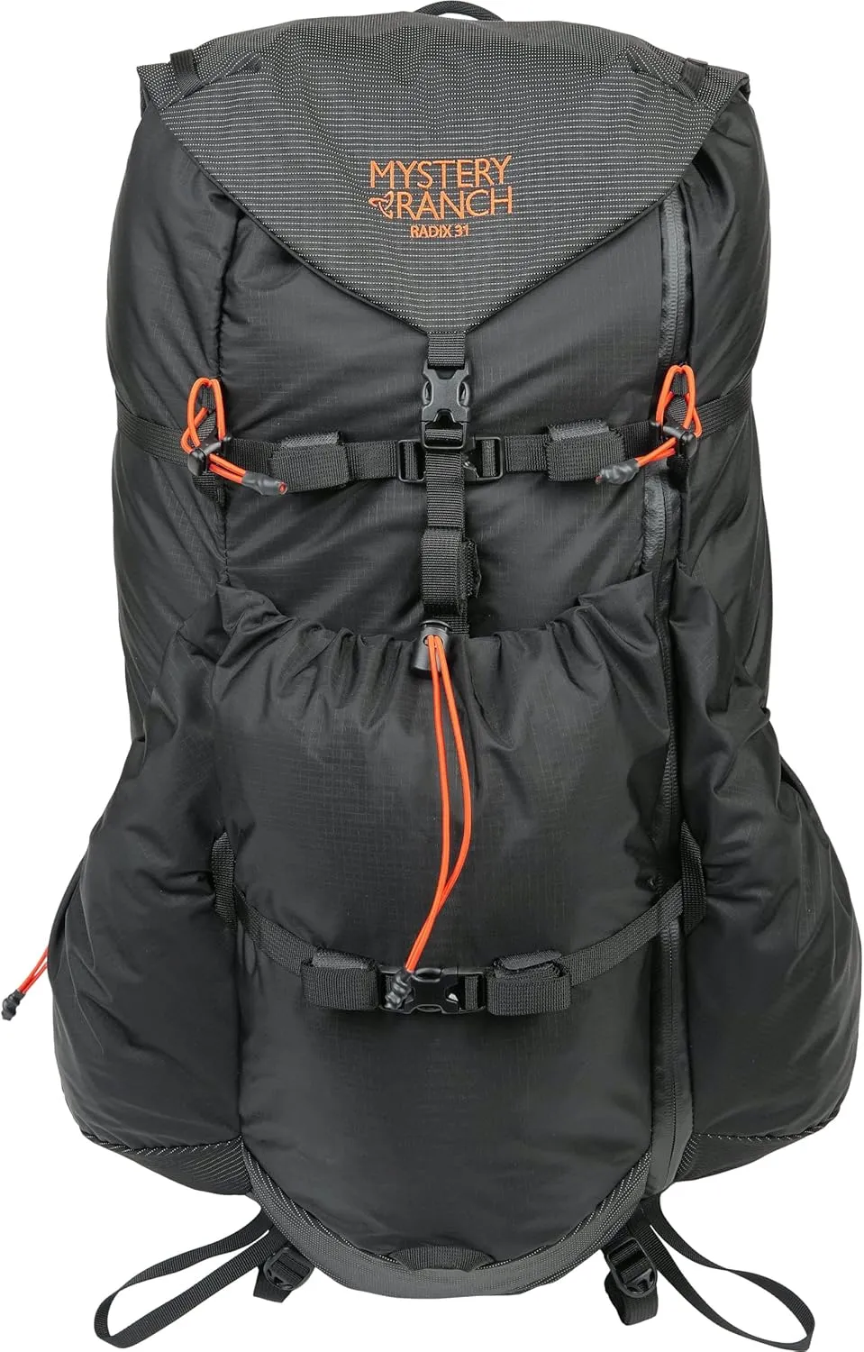 Mystery Ranch Radix 31 Backpack – Lightweight, Removable Aluminum Frame & Durable Fabric – Harness Designed for Women – 31 L, Black/Sunset