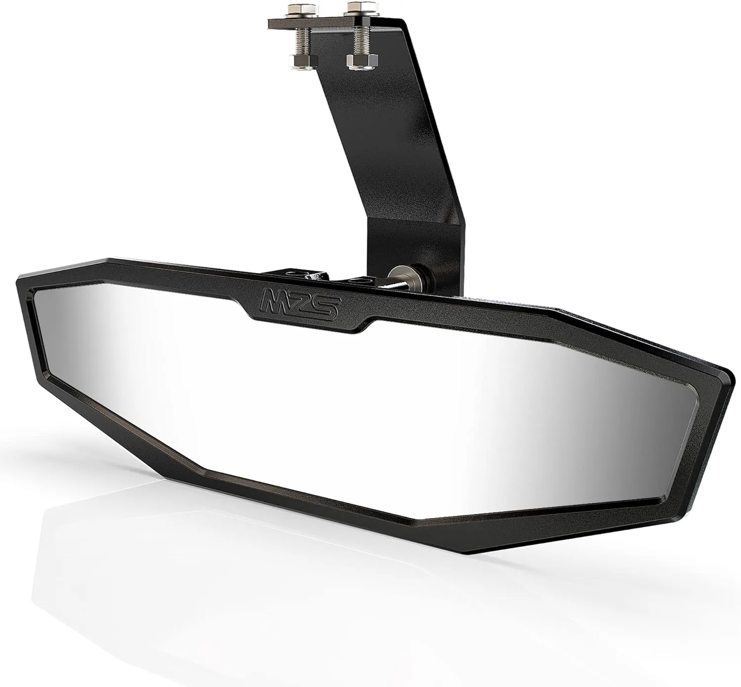 MZS Aluminum UTV Center Rear View Mirror, Maverick Trail Rrarview Mirror Adjustable Black Compatible with 2018-2025 Maverick Trail and Sport / 2021-2025 Commander/MAX Accessories 715004924 715003638