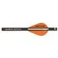 NAP QUIKFLETCH W/QUIKSPIN VANE BLACK TUBE WHITE/ORANGE 6 PK.