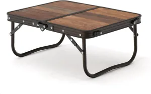 Naturehike Compact Camping Folding Table, Portable Camping Side Tables with Adjustable Legs, Folding Beach Table with Carry Bag for Outdoor Camping, Cooking, BBQ, Travel - Retro