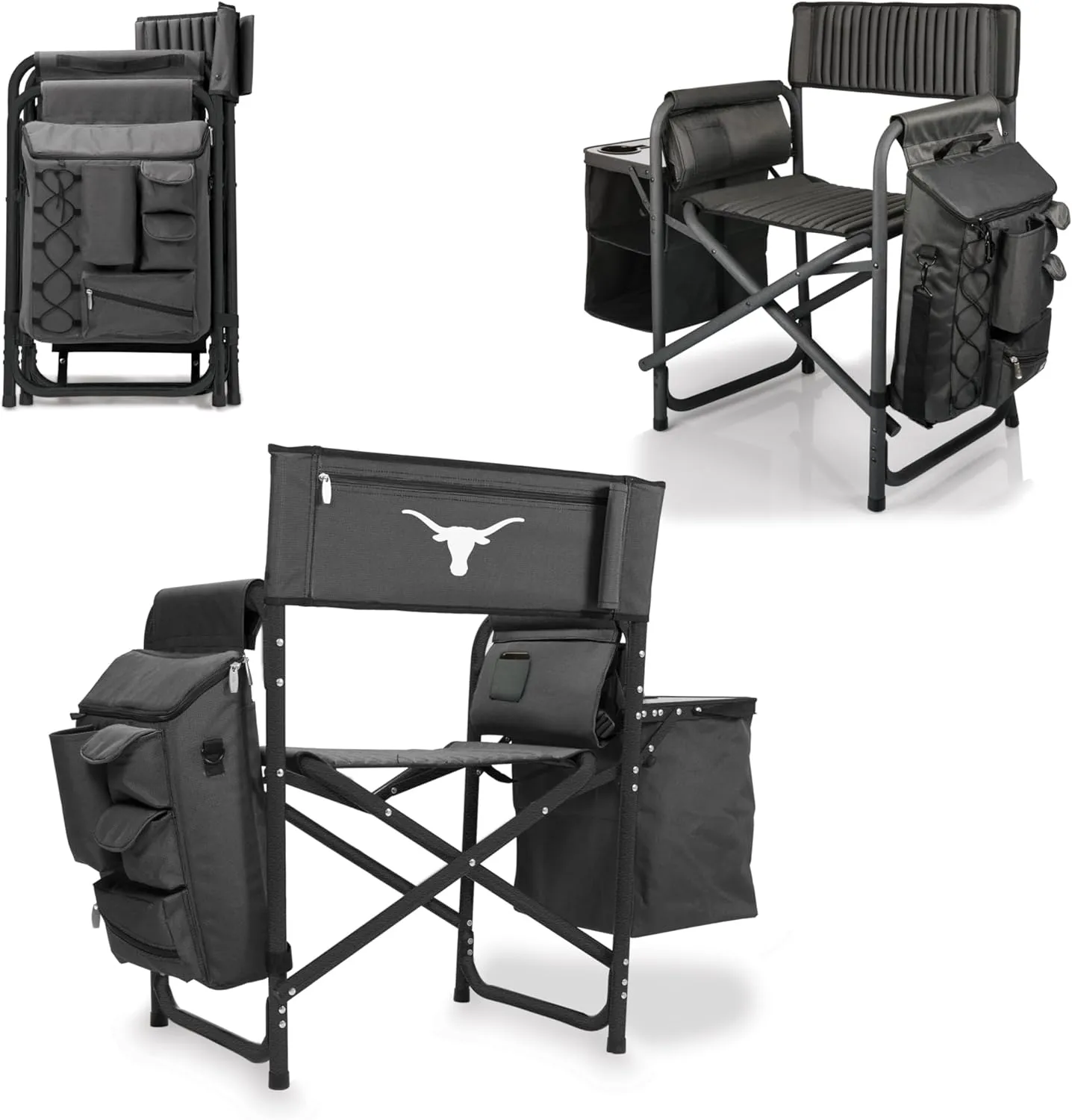 NCAA Baylor Bears Fusion Camping Chair with Side Table and Soft Cooler - Beach Chair for Adults - Lawn Chair