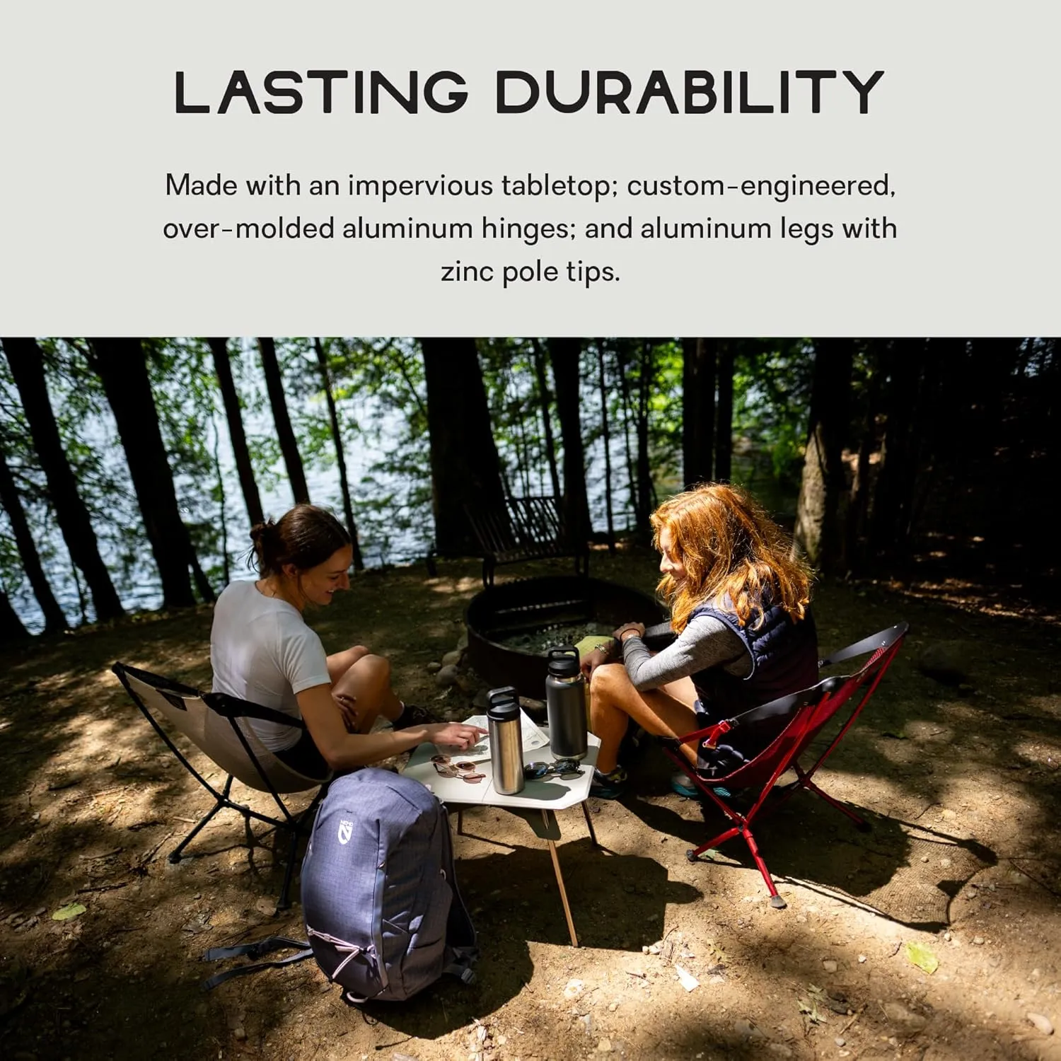 NEMO Equipment Moonlander Dual-Height Camp Table - Fog - One Size