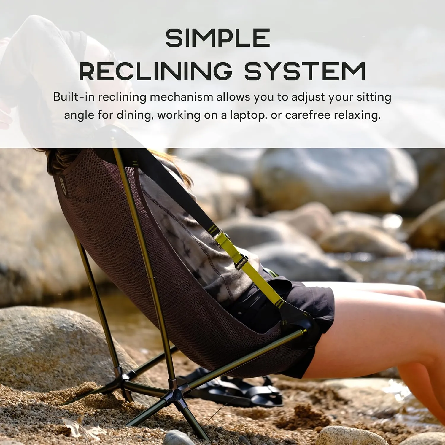 NEMO Equipment Moonlite Reclining Camp Chair - One Size - Blue Horizon