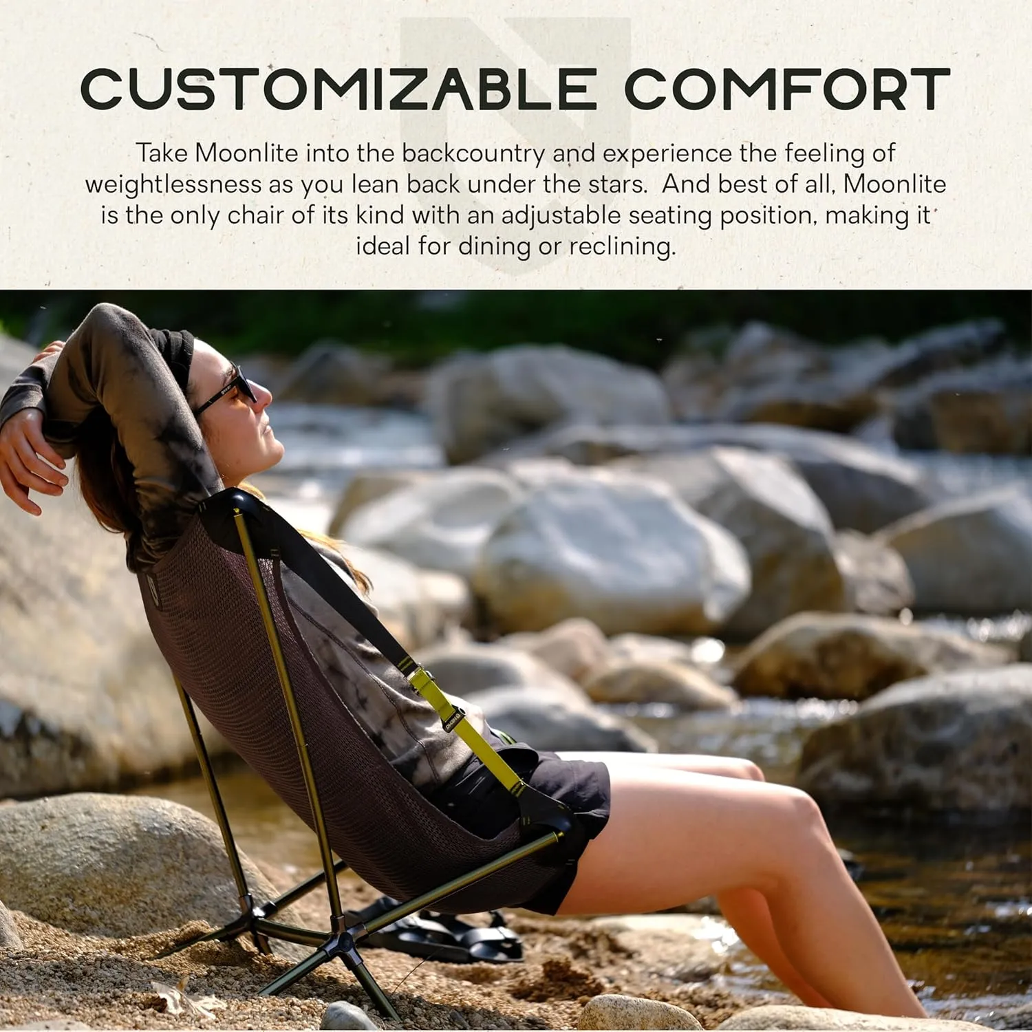 NEMO Moonlite Reclining Camp Chair - Bluebird
