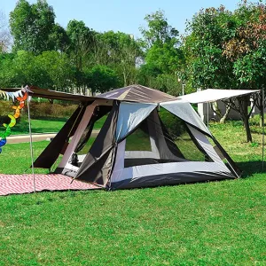 NIEH 3-4 Person Pop Up Tent, Festival Dome Tent, Instant Family Tents for Camping,Hiking & Traveling, Instant Tent with Sun Shelter UV Protection,Advanced Venting