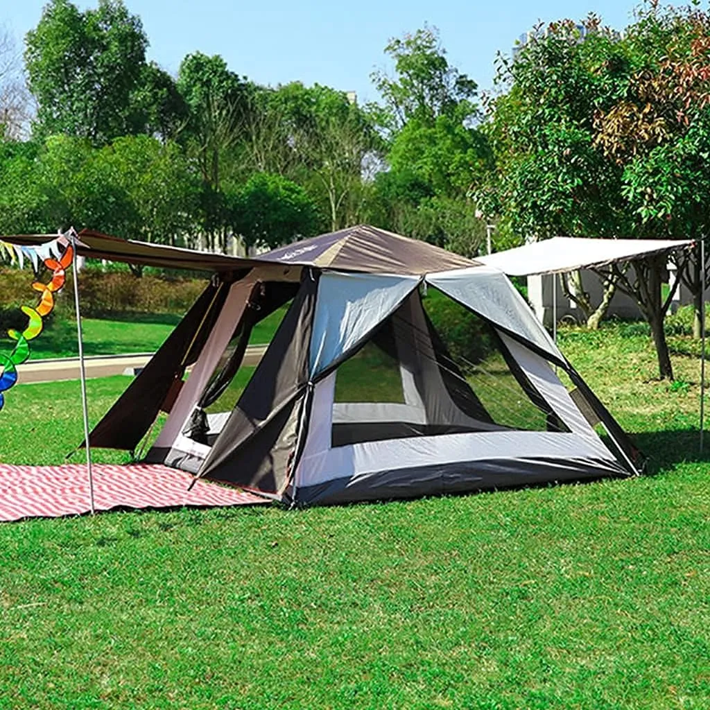NIEH 3-4 Person Pop Up Tent, Festival Dome Tent, Instant Family Tents for Camping,Hiking & Traveling, Instant Tent with Sun Shelter UV Protection,Advanced Venting