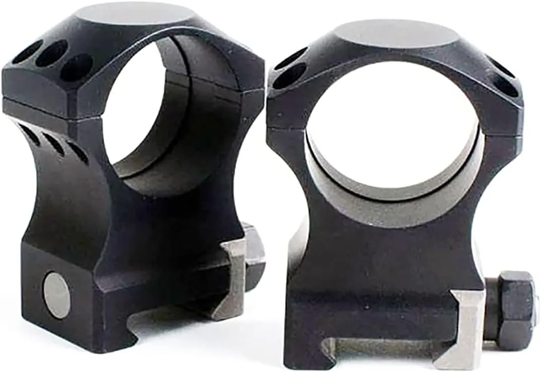 Nightforce X-Treme Duty Ultralite 30mm 4-Screw Hard Anodized Aluminum Gun Scope Rings Mounts - Set of 2