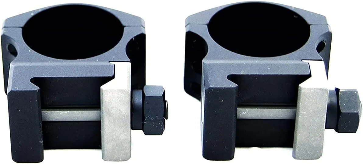 Nightforce X-Treme Duty Ultralite 30mm 4-Screw Hard Anodized Aluminum Gun Scope Rings Mounts - Set of 2