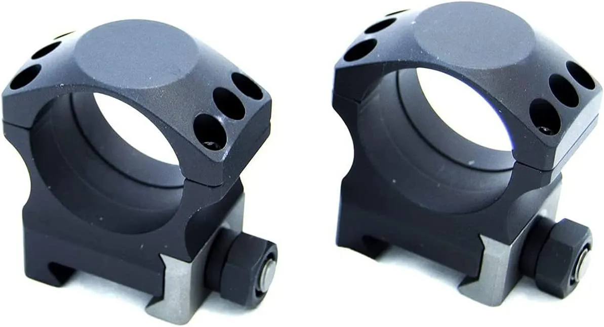 Nightforce X-Treme Duty Ultralite 30mm 4-Screw Hard Anodized Aluminum Gun Scope Rings Mounts - Set of 2