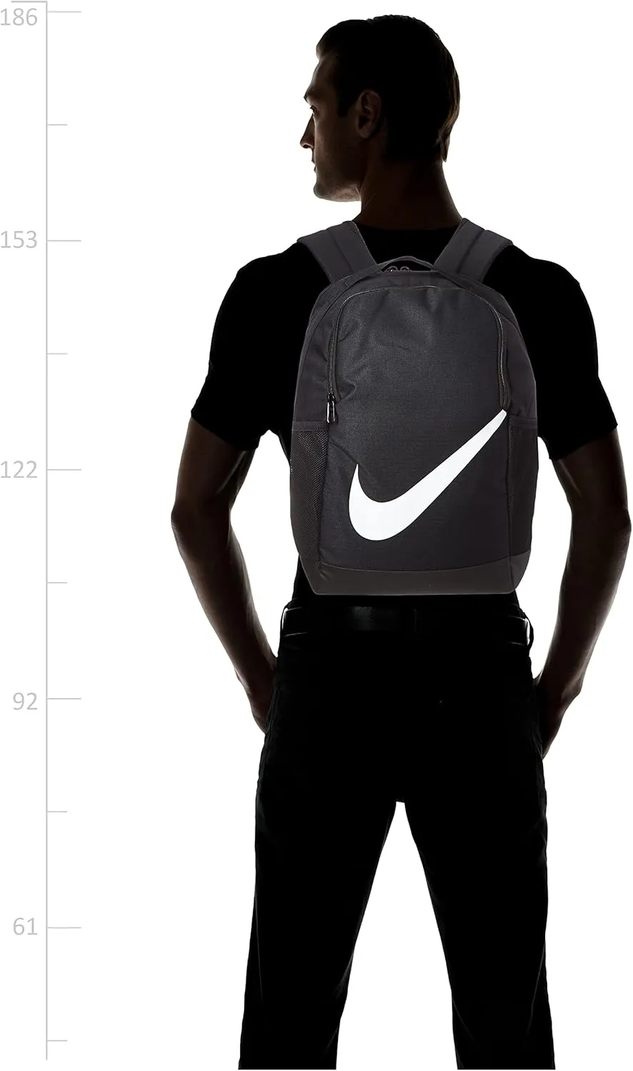 NIKE Youth Brasilia Backpack - Fall'19, Black/Black/White, Misc