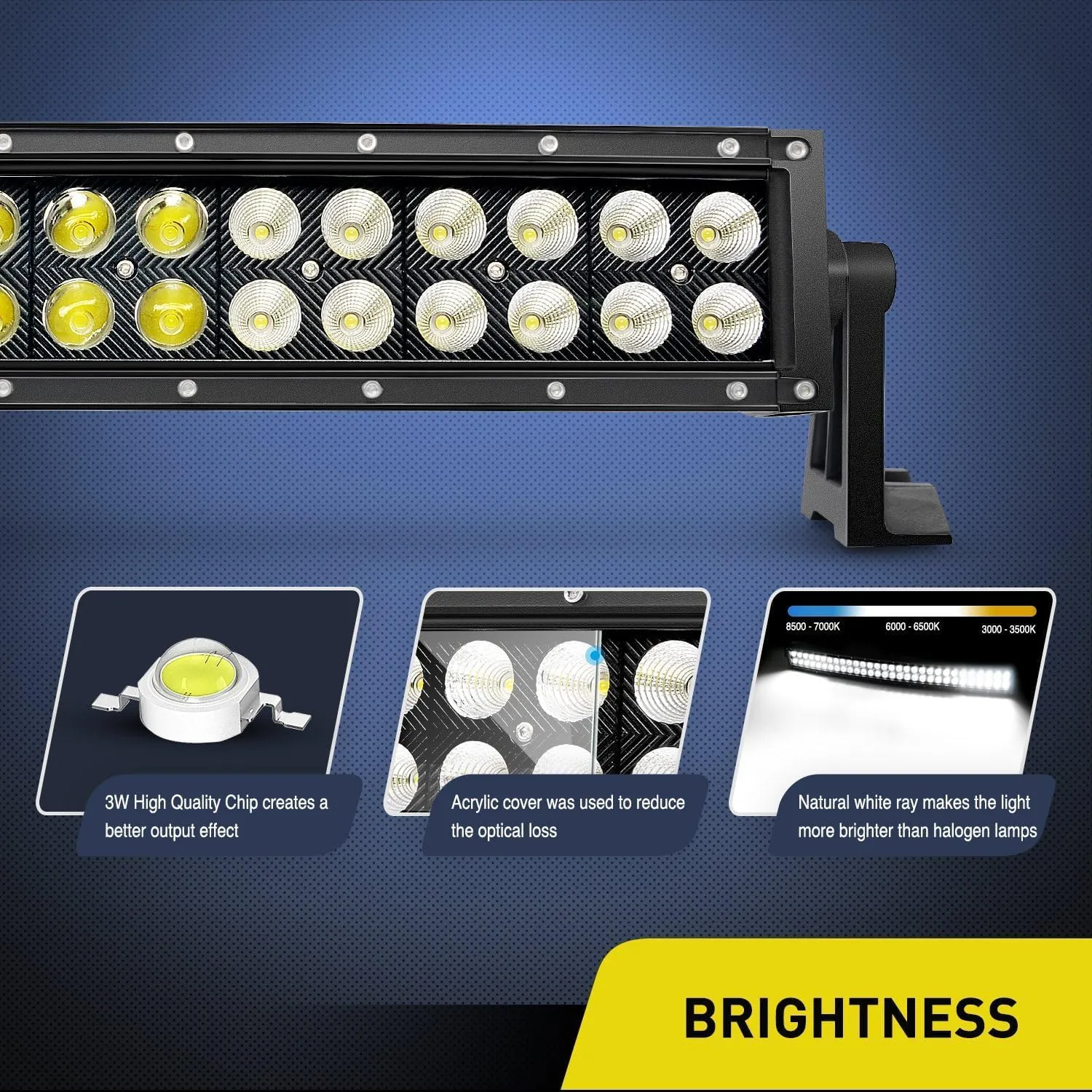 Nilight - ZH410 32Inch 180W Curved LED Light Bar Work Light Spot Flood Combo Offroad Driving Lights with 16AWG Wiring Harness Kit， 2 Year Warranty