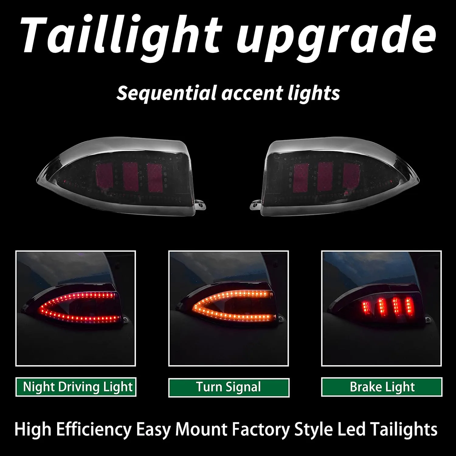 NOKINS for Club Car Precedent LED Light Kit, Golf Cart Deluxe Headlight,Low/High Beam Adjustment,QC3.0 USB Charging,Scanning Turn Signal Tail Light,20A DC Converter