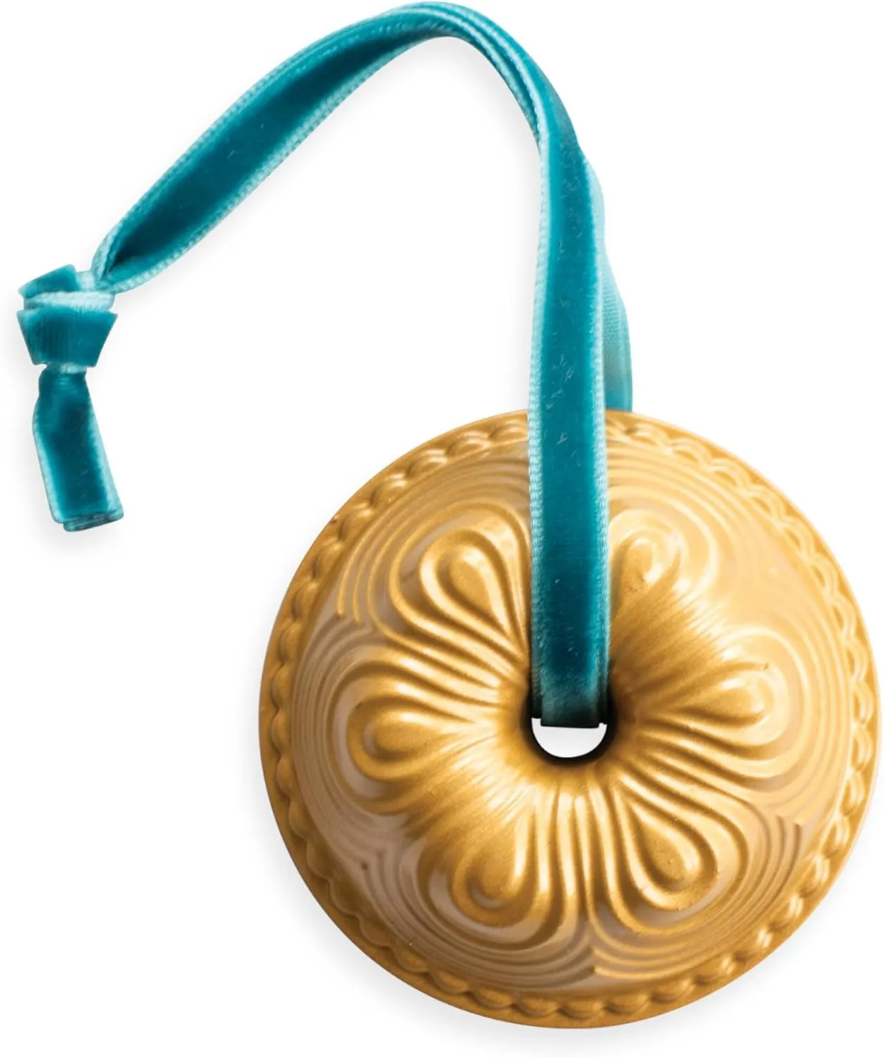 Nordic Ware Chiffon Bundt Ornament Set, Gold and Silver, 2-Pieces
