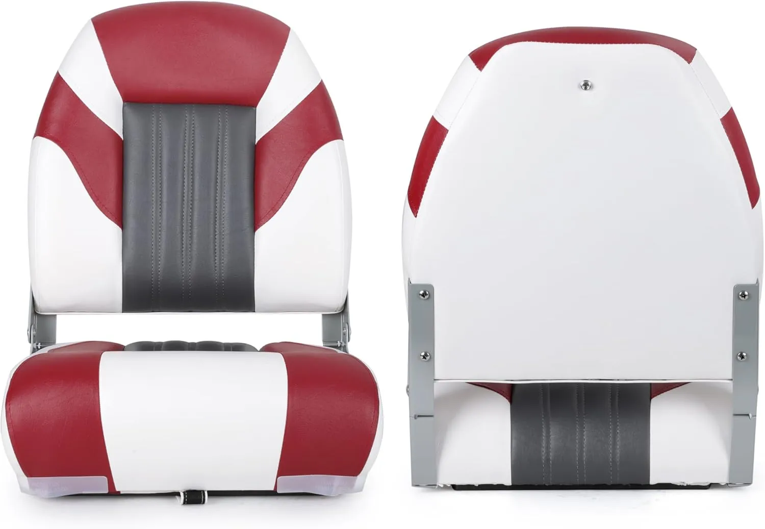 NORTHCAPTAIN Deluxe Marine High Back Folding Boat Seat,Stainless Steel Screws Included