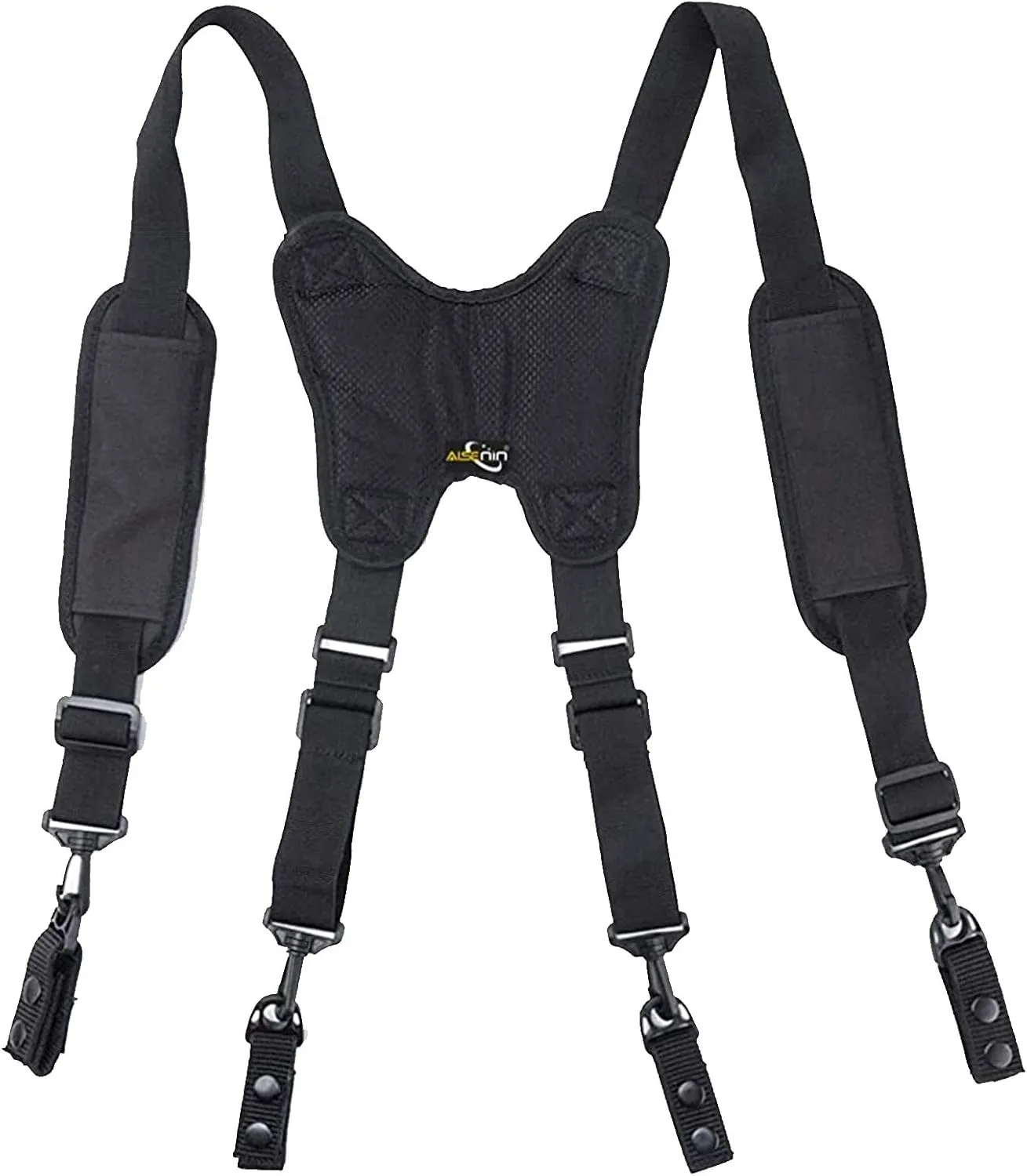 Nylon Police Duty Belt Suspenders - Duty Belt Harness Tool Belt Suspenders Padded